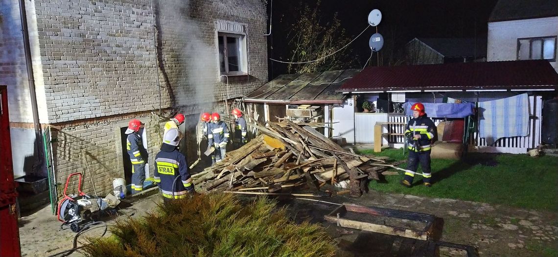 Bodzechów: Pożar kotłowni w miejscowości Świrna