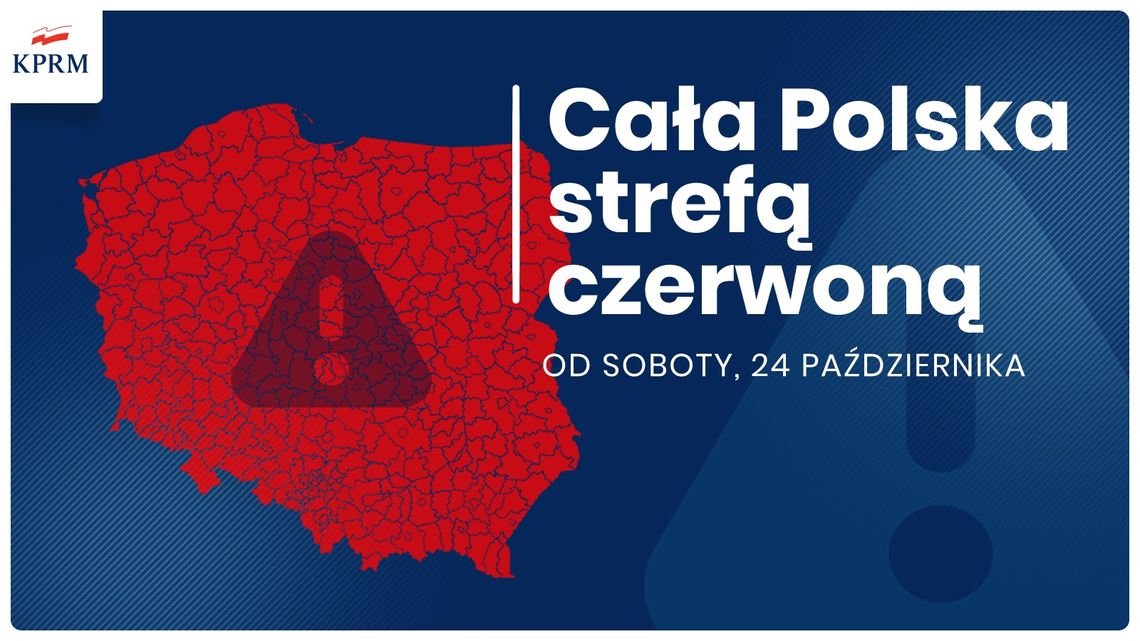 Cała Polska staje się czerwoną strefą