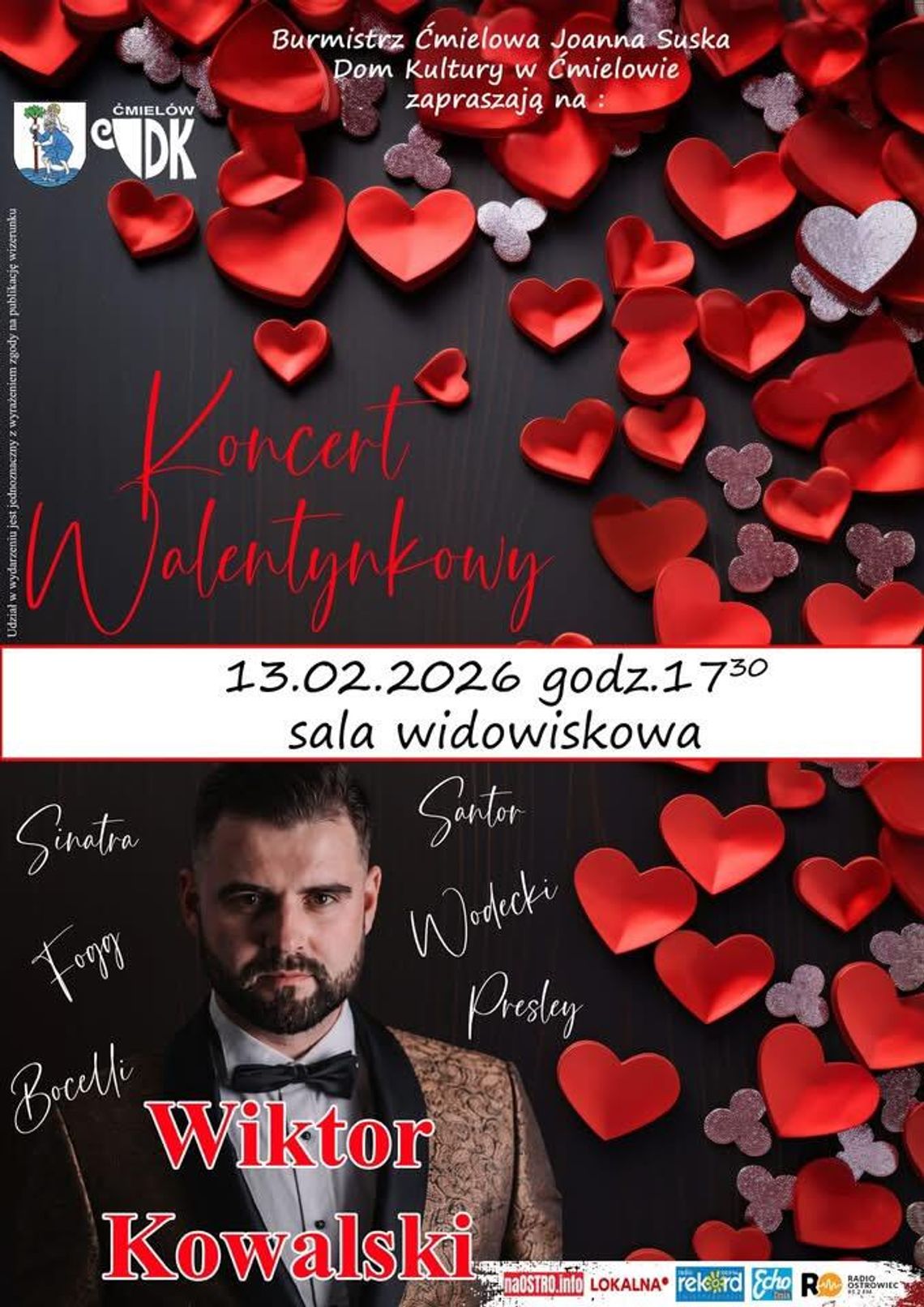 Ćmielów zaprasza na Koncert Walentynkowy. Znamy szczegóły