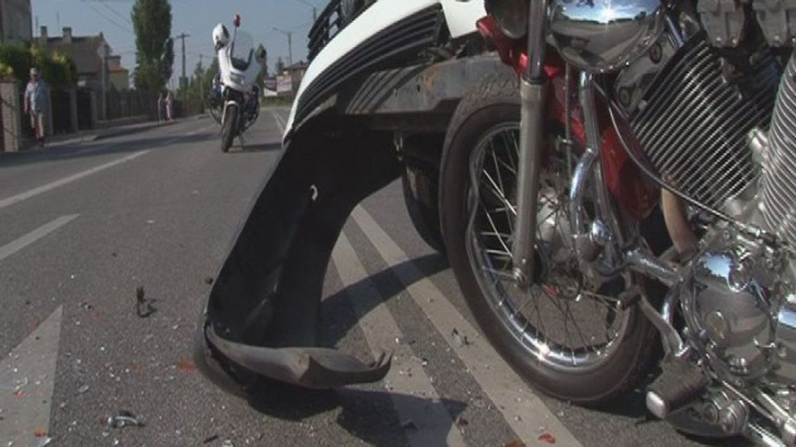 Kolejna kolizja z udziałem motocykla Kolejna kolizja z udziałem motocykla