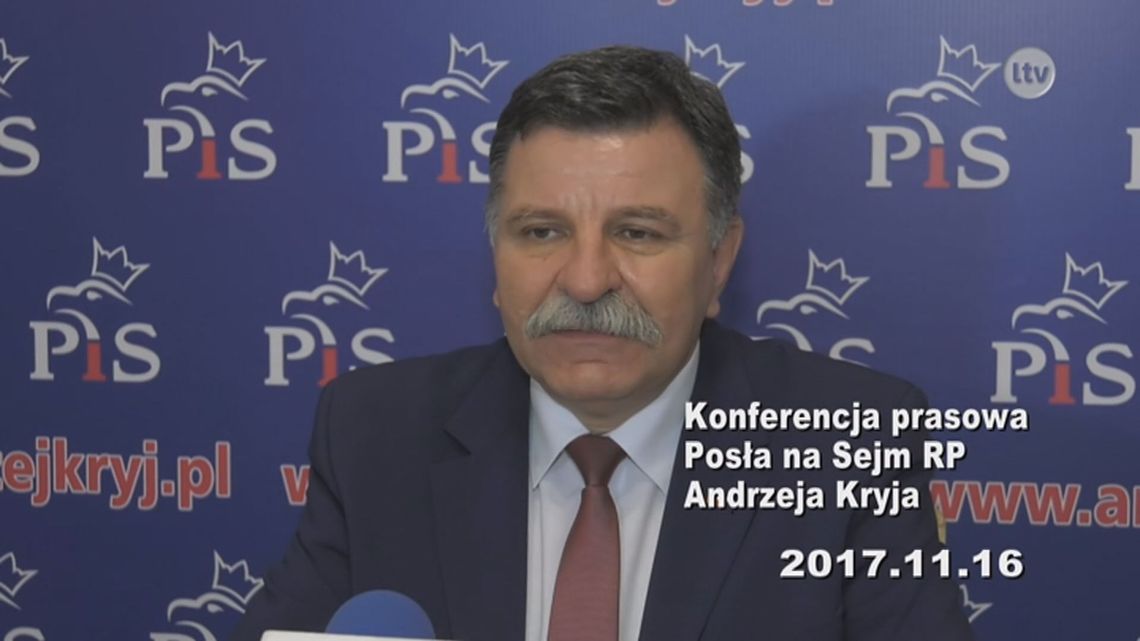 Konferencja prasowa Posła na Sejm RP Andrzeja Kryja 