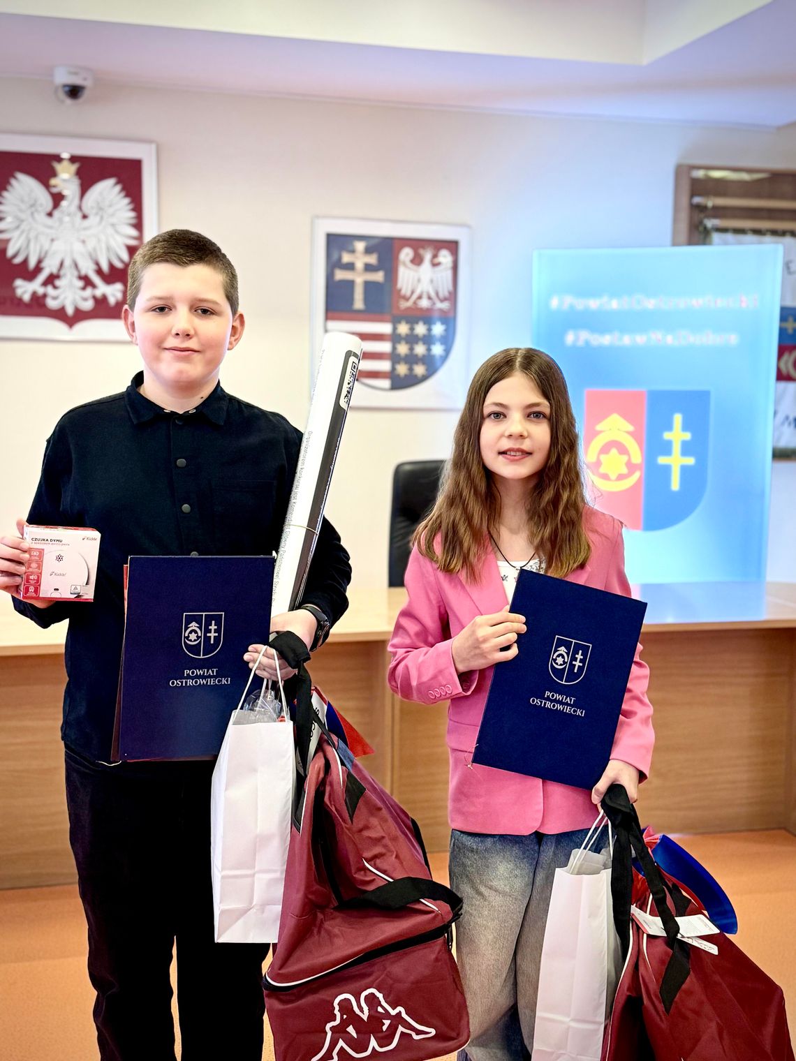 Mali bohaterowie z Pułanek nagrodzeni za uratowanie mieszkańców