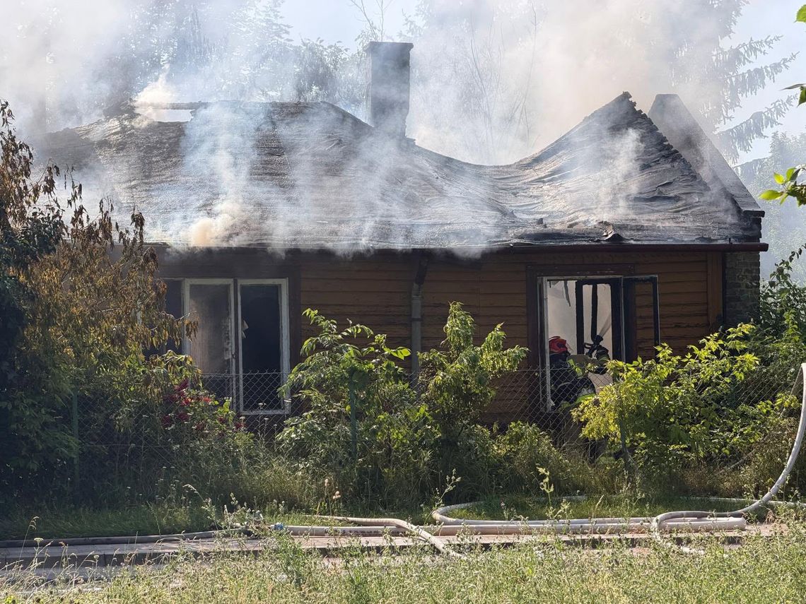 Pożar budynku przy ulicy Grabowieckiej