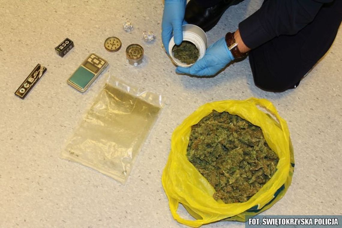 SKARŻYSKO - KAMIENNA: dwóch zatrzymanych i 400 gramów marihuany