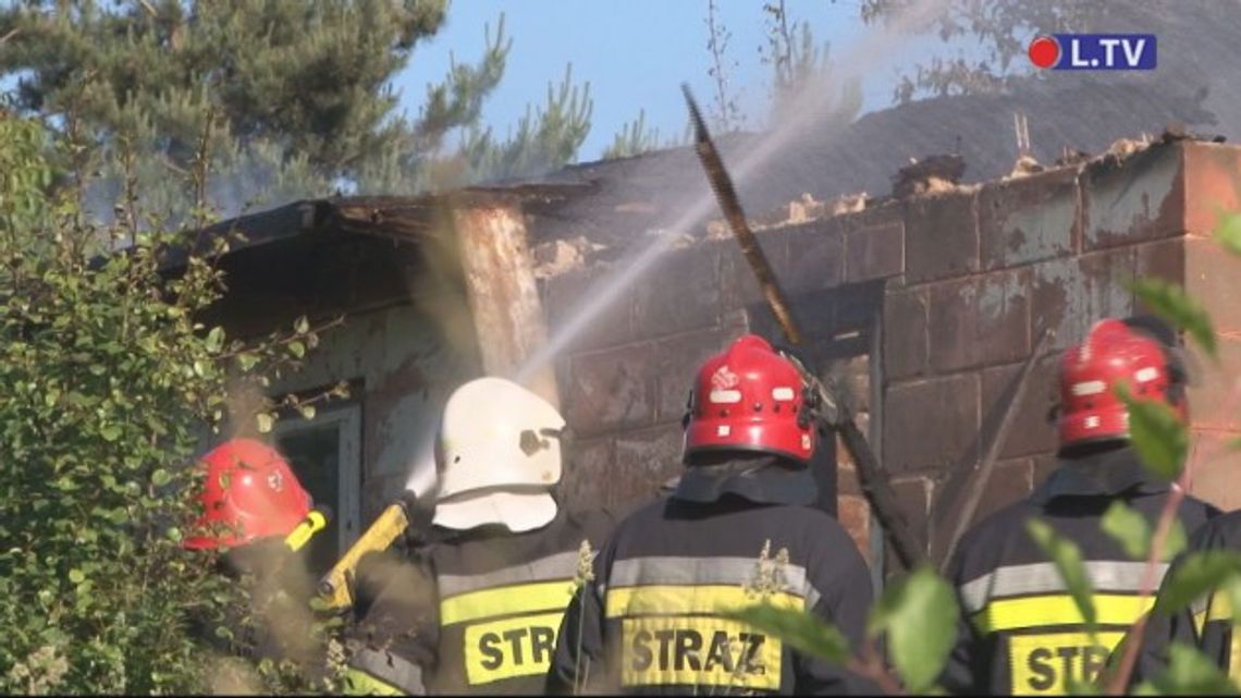 Spłonął budynek przy ulicy Denkowskiej