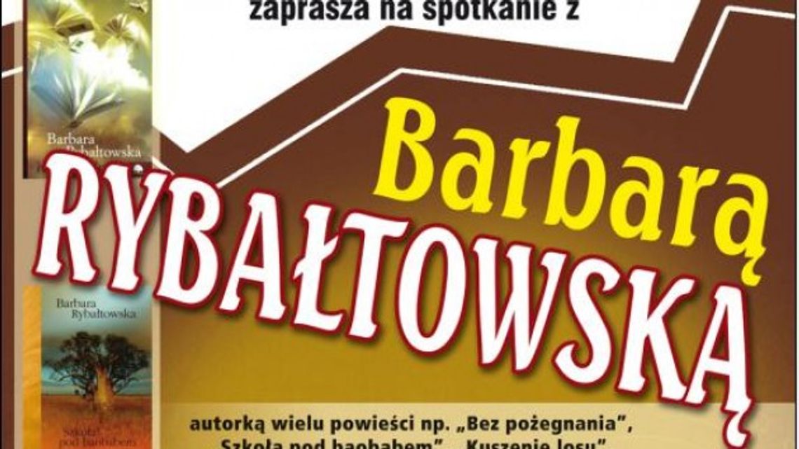 Spotkanie z Barbarą Rybałtowską