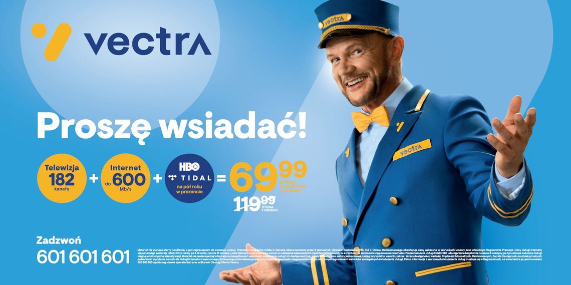 Vectra prezentuje nową ofertę z usługami Smart – startuje kampania z udziałem Cezarego Pazury