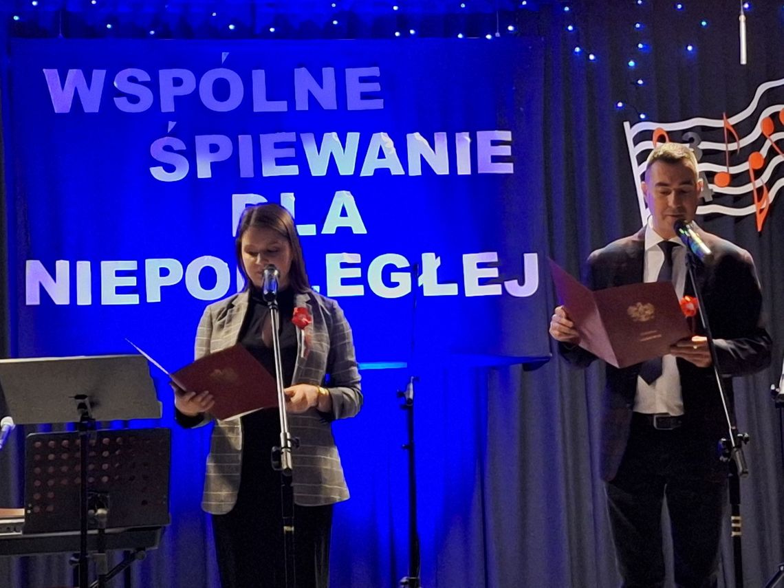 W Sadowiu zaśpiewają dla Niepodległej Plakat wydarzenia Wieczornica Patriotyczna w Gminie Sadowie