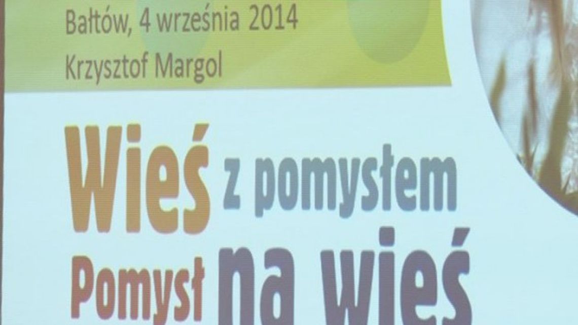 Wieś z pomysłem, pomysł na wieś Wieś z pomysłem, pomysł na wieś