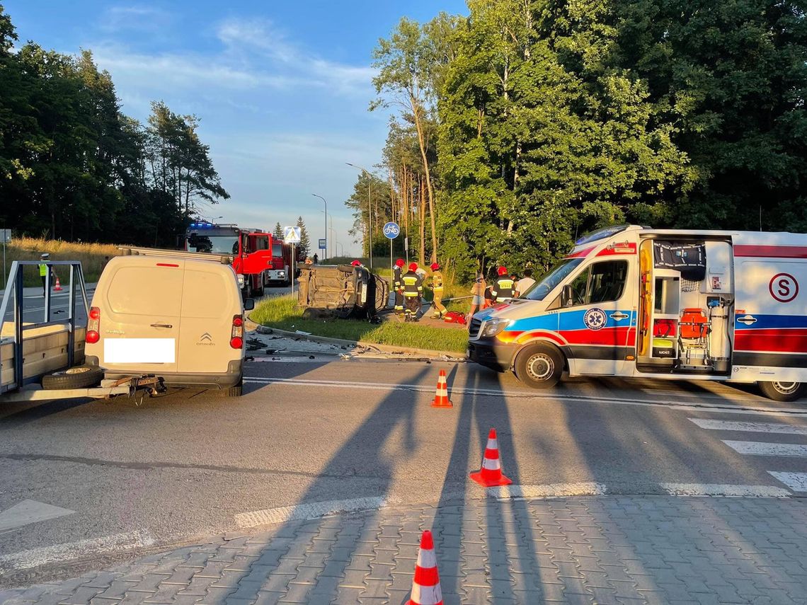 Wypadek w dzielnicy Kolonia Robotnicza w Ostrowcu