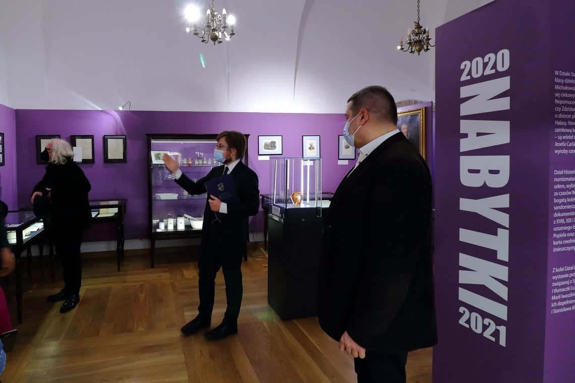Wystawa „Nabytki Muzeum Zamkowego w Sandomierzu 2020-2021” oficjalnie otwarta