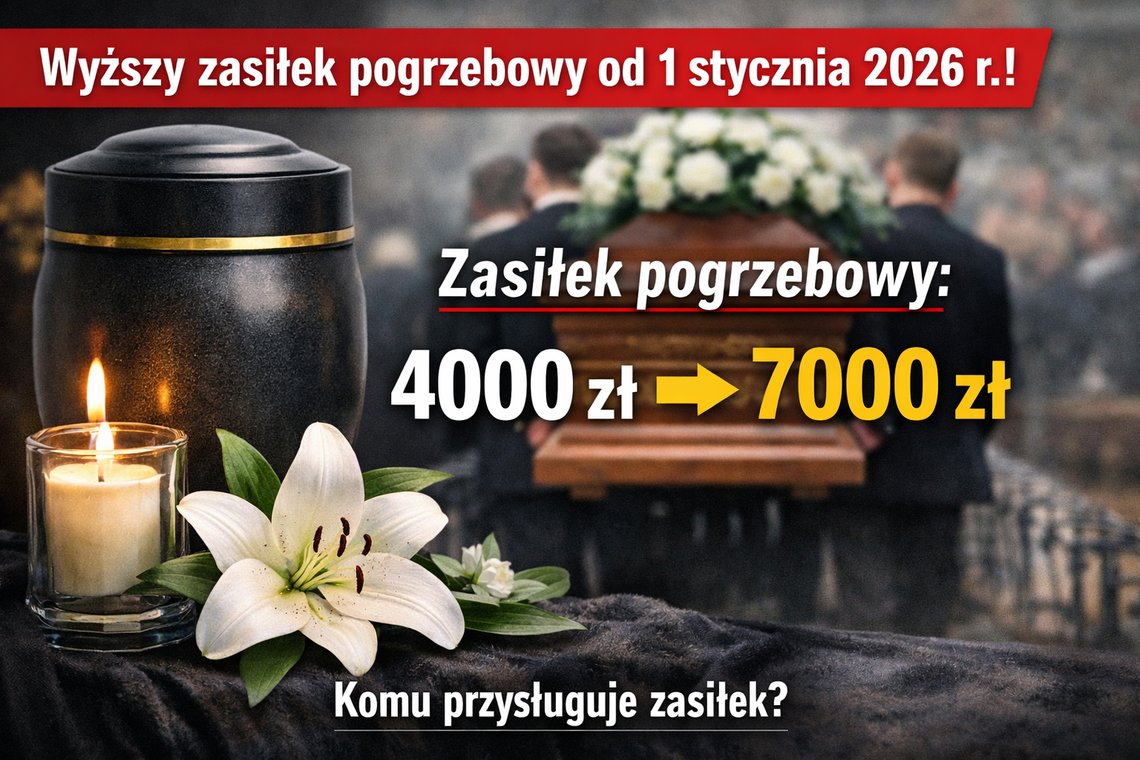 Zasiłek pogrzebowy będzie wyższy - kto otrzyma i jakie są zasady
