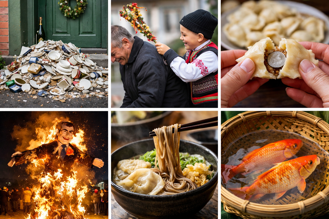 Zaskakujące zwyczaje sylwestrowe z całego świata