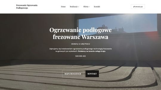 Frezowanie pod ogrzewanie podłogowe