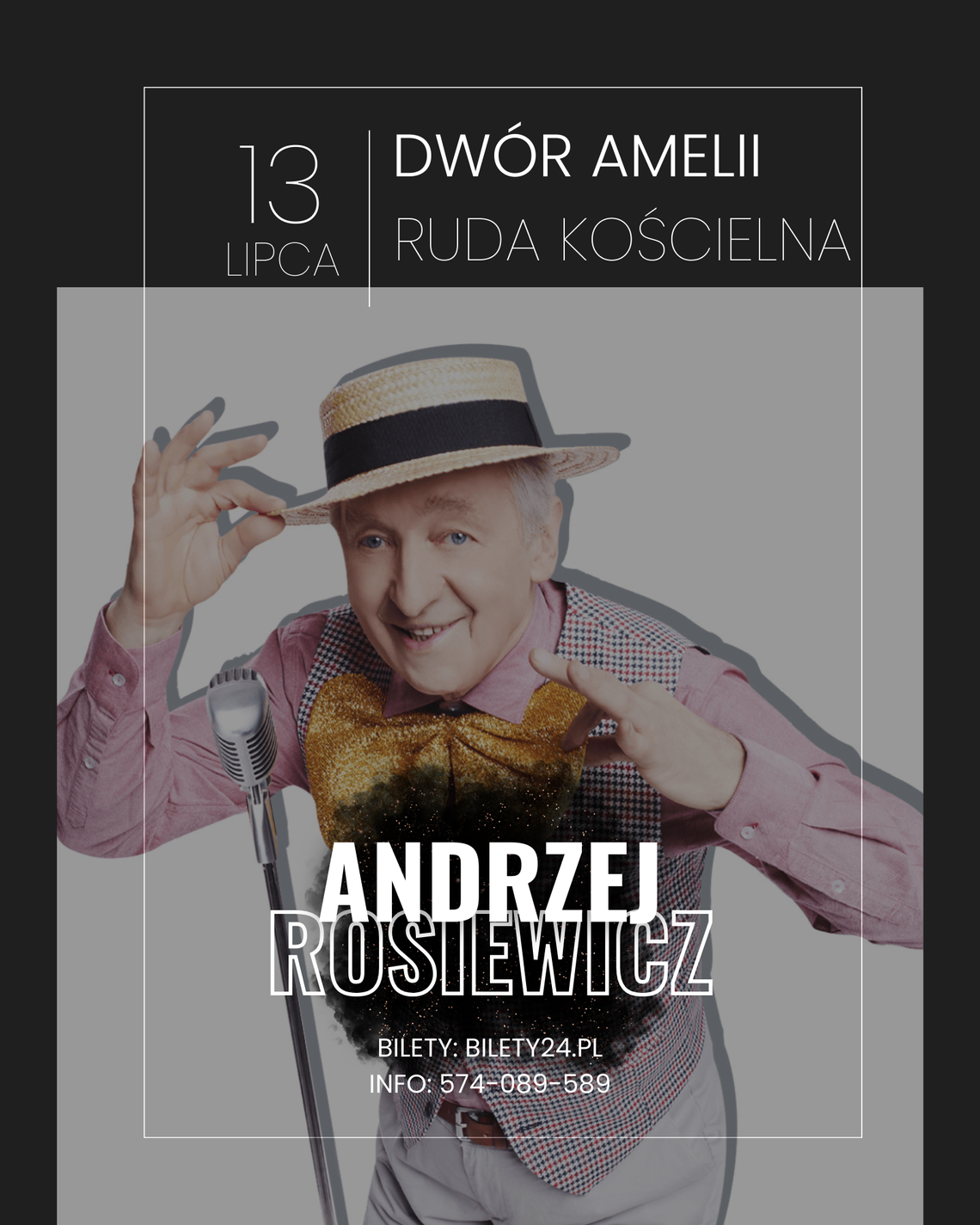 Andrzej Rosiewicz wystąpi w Rudzie Kościelnej Andrzej Rosiewicz wystąpi w Rudzie Kościelnej