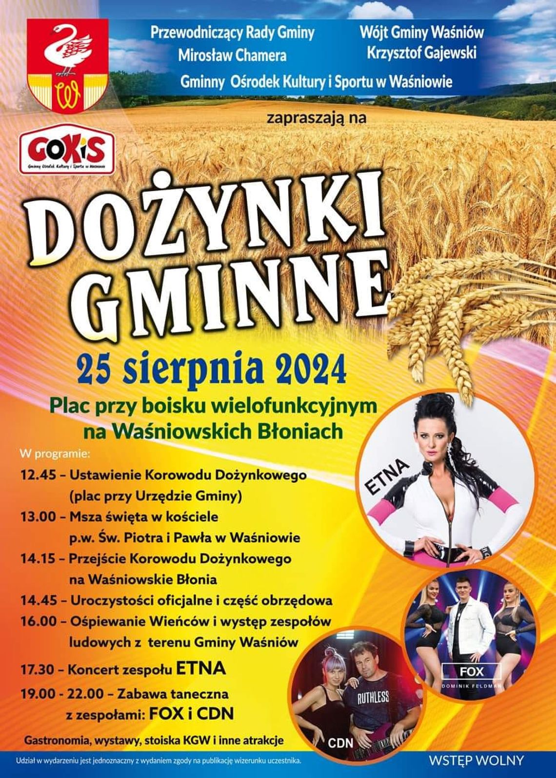 Dożynki Gminne w Waśniowie Dożynki Gminne w Waśniowie