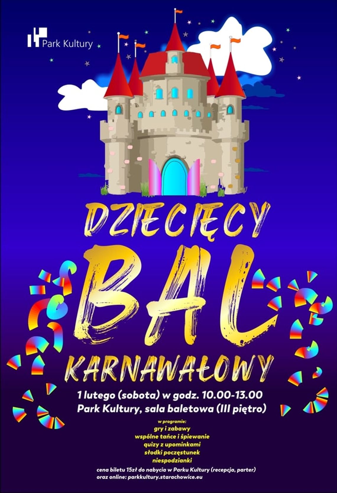 Dziecięcy Bal Karnawałowy w Parku Kultury