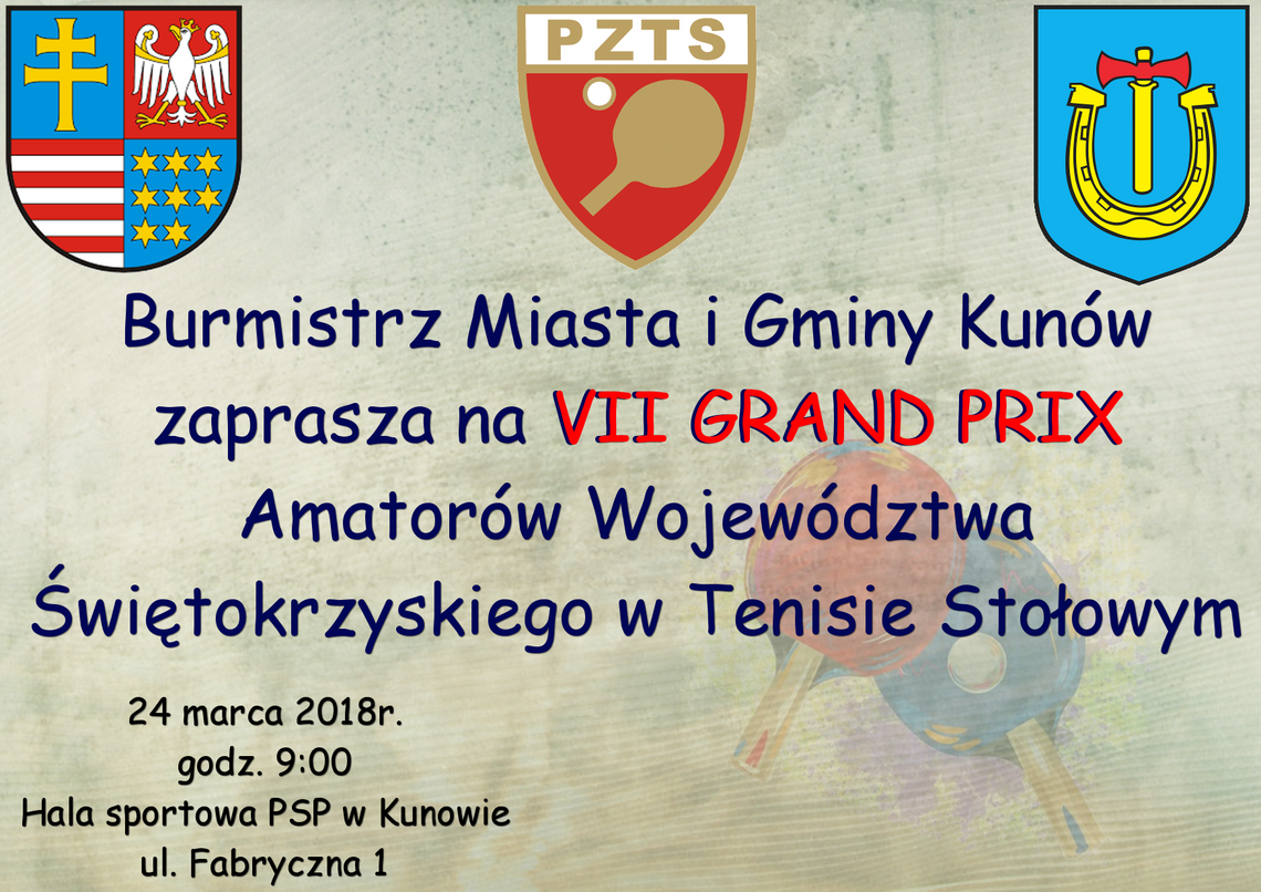 VII Grand Prix Amatorów Województwa Świętokrzyskiego w Tenisie Stołowym
