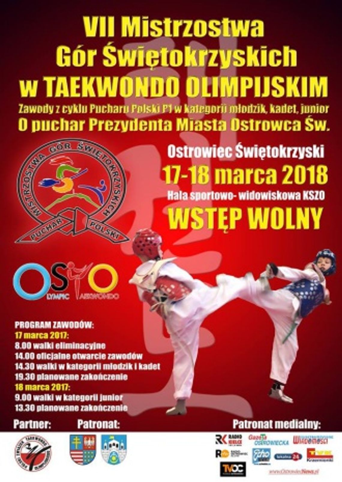 VII Mistrzostwa Gór Świętokrzyskich w Taekwondo Olimpijskim