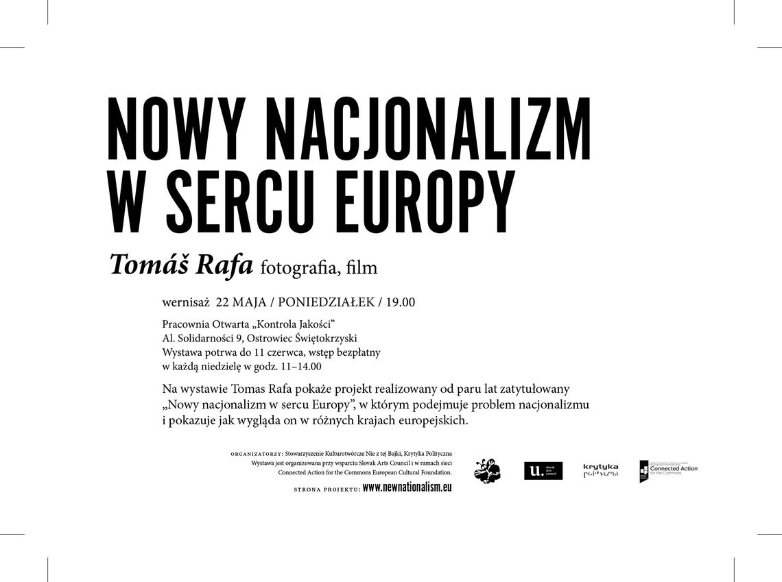 Wernisaż wystawy „NOWY NACJONALIZM W SERCU EUROPY”