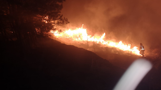 Pożar w miejscowości Prawęcin