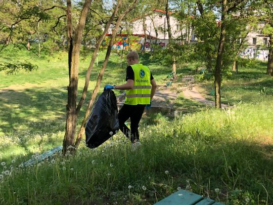 Akcja sprzątania przestrzeni miejskiej/fot. Lokalna.TV